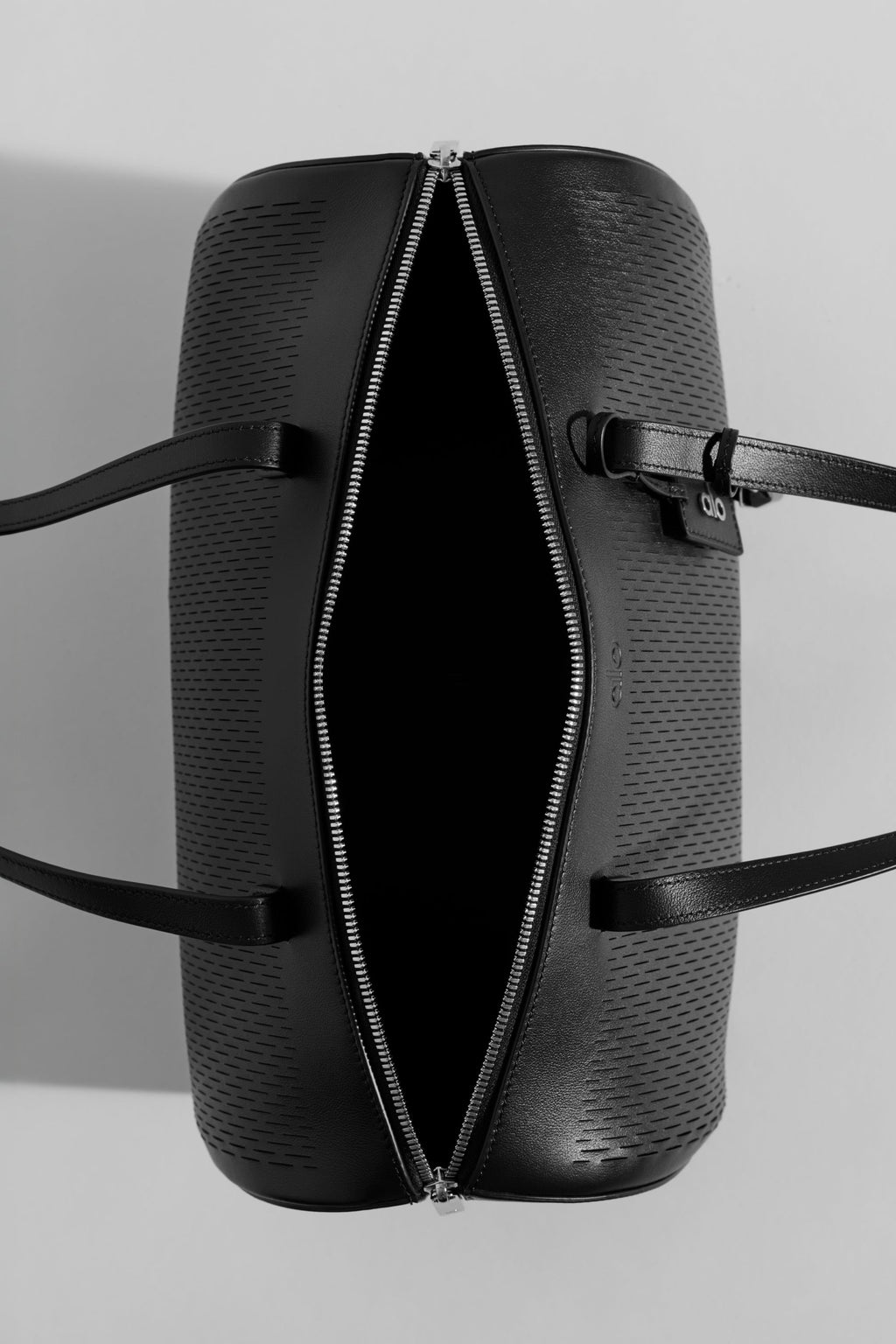 ALO Leather Mesh Shoulder Voyage - Black Leather Mesh
