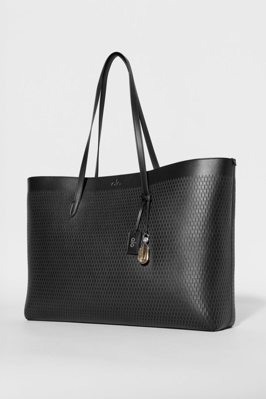 ALO Leather Mesh Tranquility Tote - Black Leather Mesh