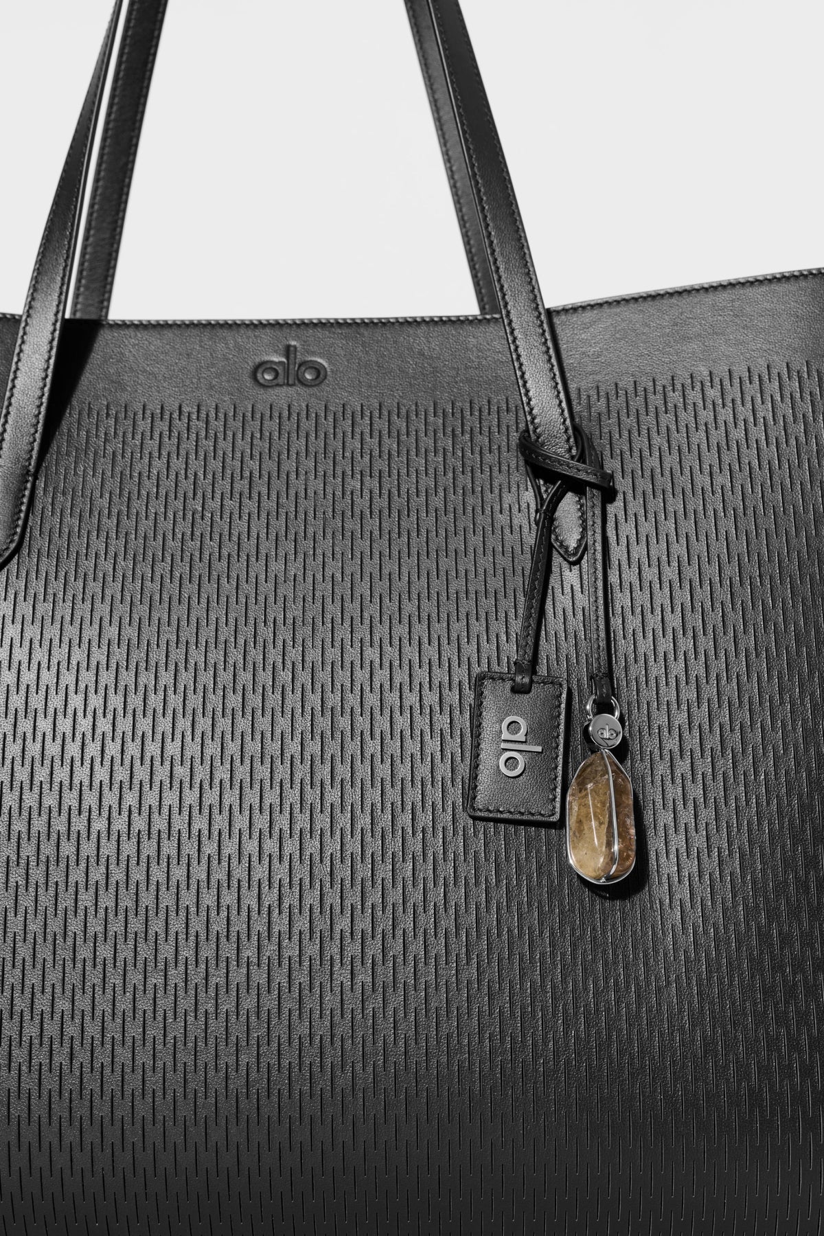 ALO Leather Mesh Tranquility Tote - Black Leather Mesh