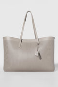 ALO Leather Mesh Tranquility Tote - Warm Gravel Leather Mesh