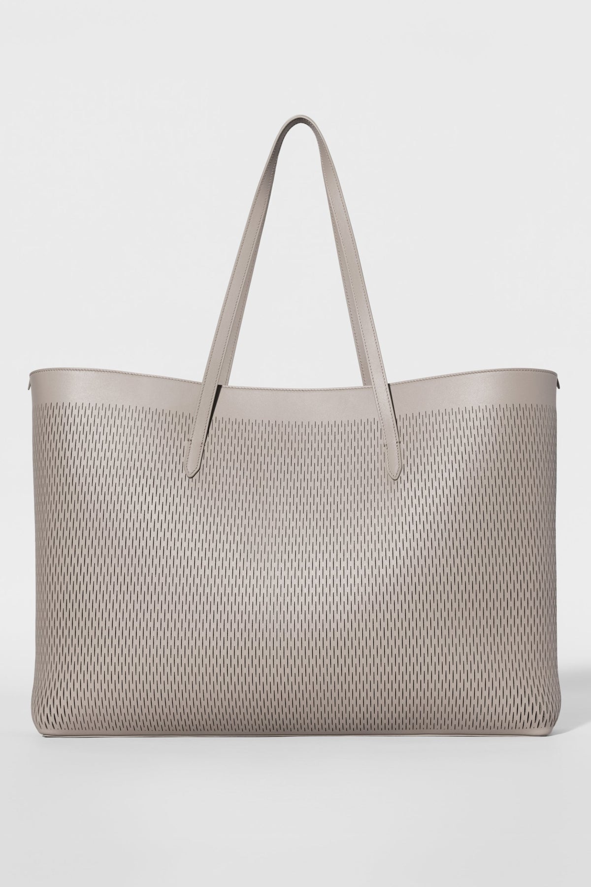 ALO Leather Mesh Tranquility Tote - Warm Gravel Leather Mesh