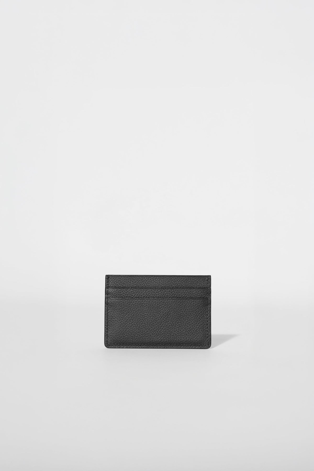 Card Holder - Black Leather/Silver