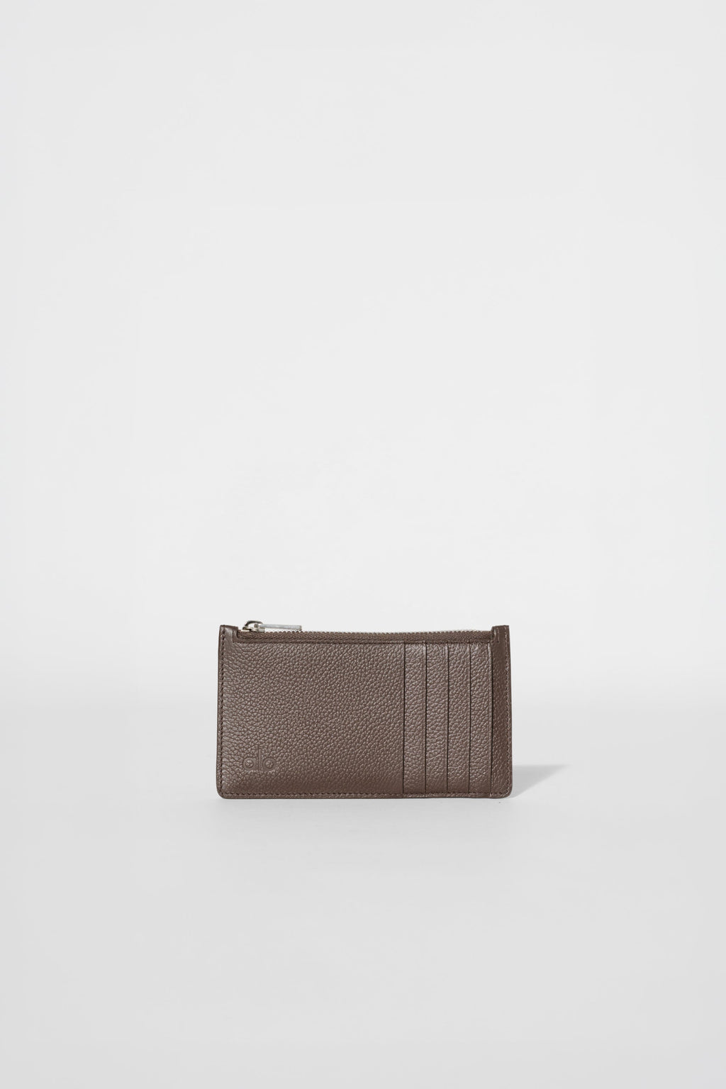 Zip Card Holder - Espresso Leather
