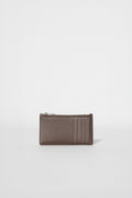 Zip Card Holder - Espresso Leather