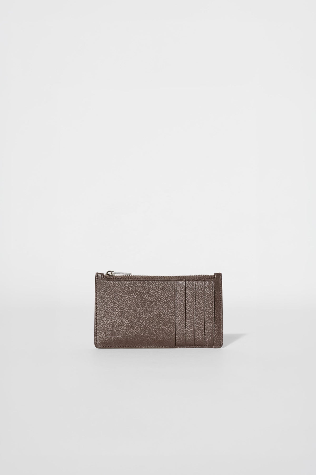 Zip Card Holder - Espresso Leather