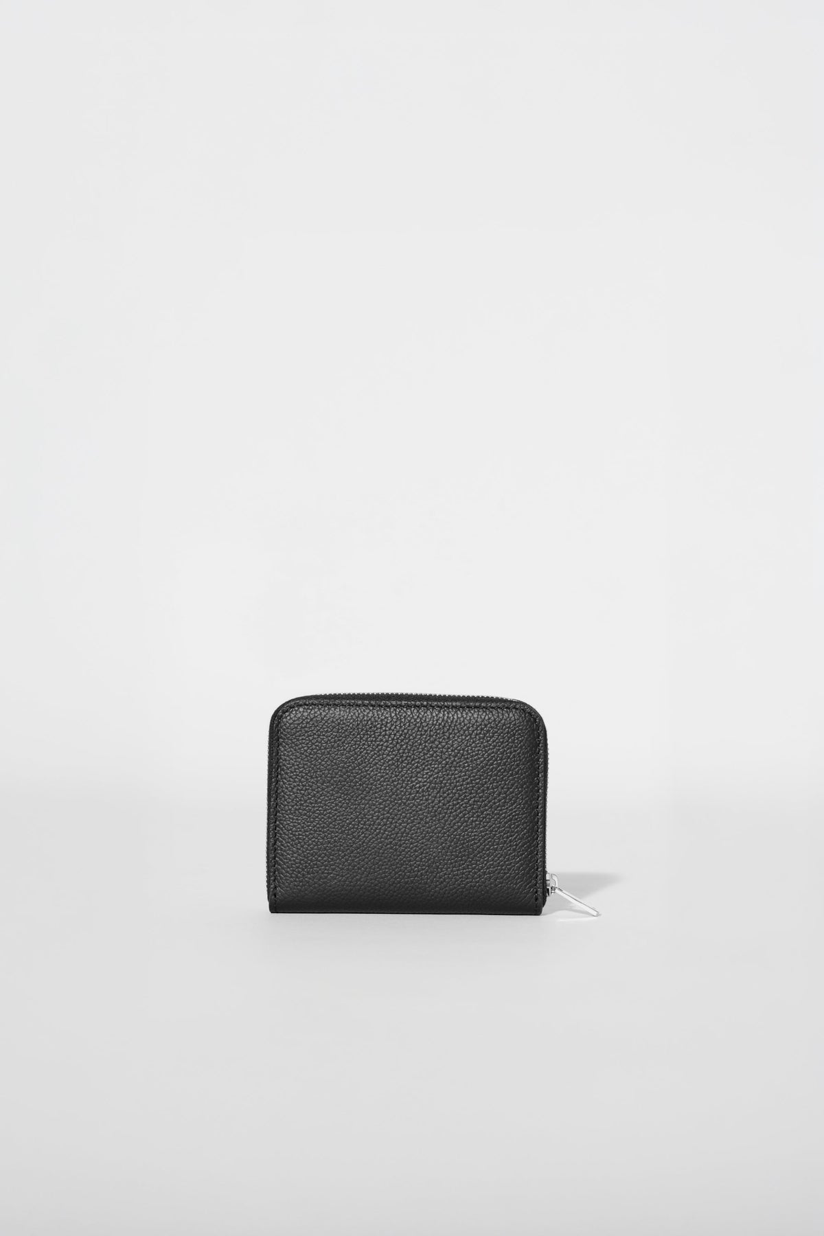 Zip Around Wallet - Black Leather
