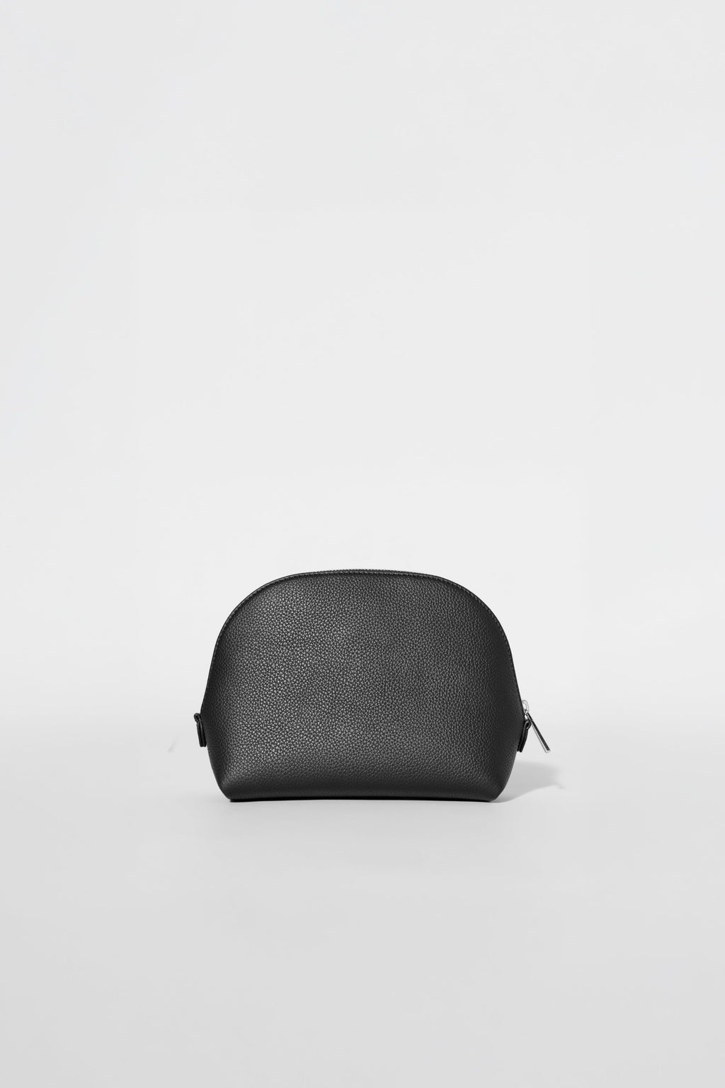 Small Crescent Pouch - Black Leather