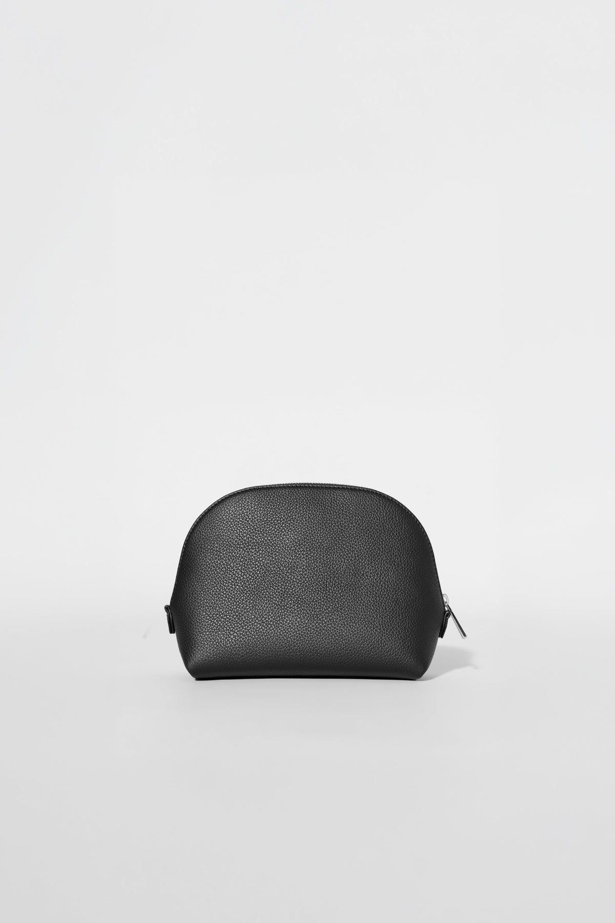 Small Crescent Pouch - Black Leather