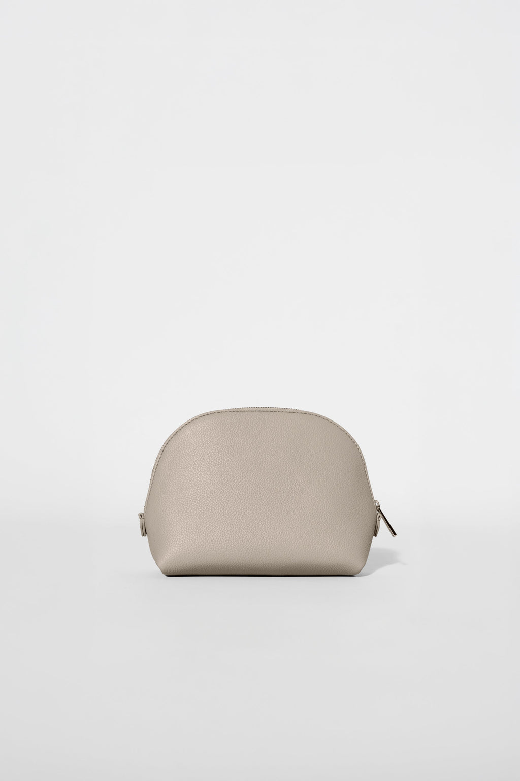 Small Crescent Pouch - Gravel Leather