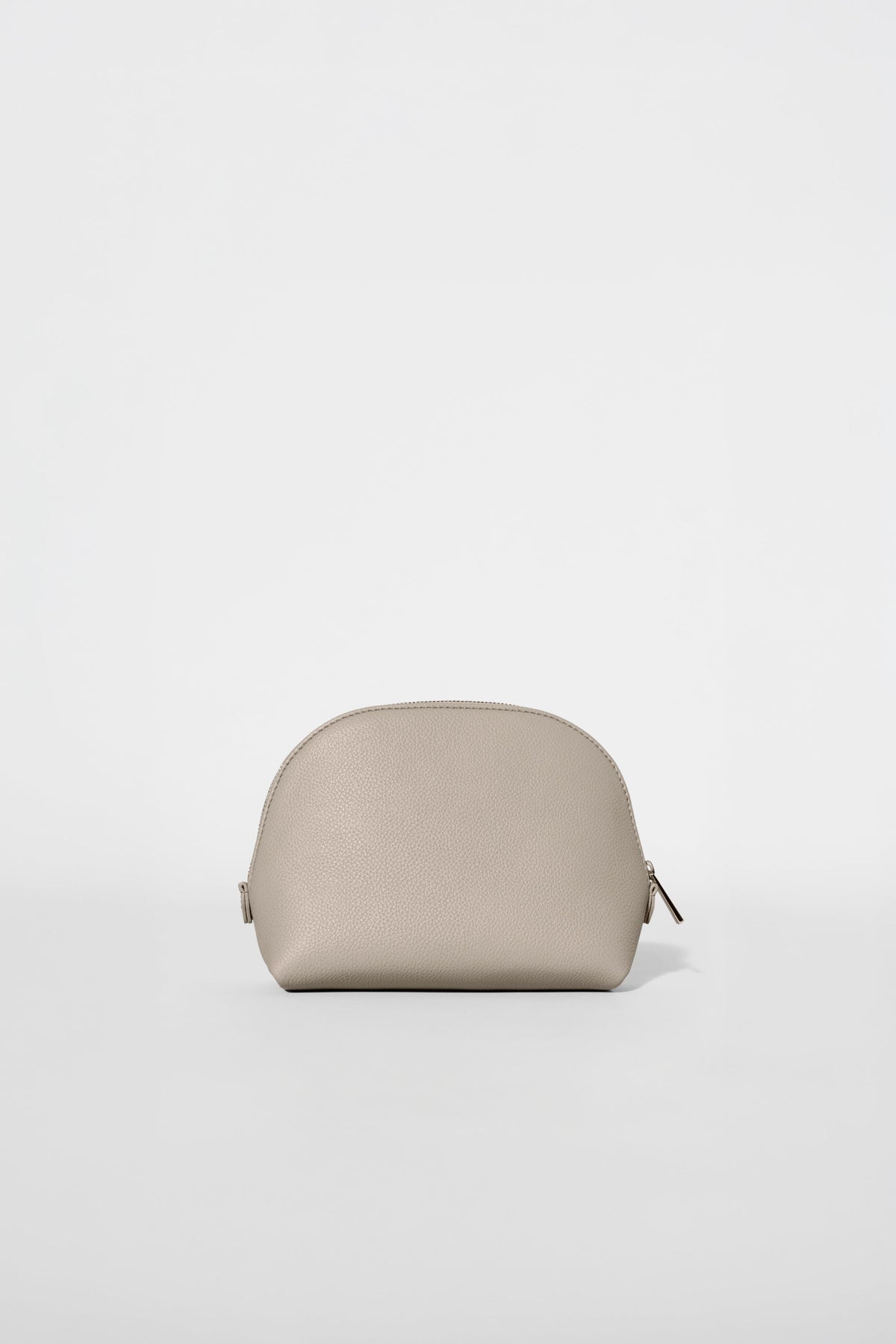 Small Crescent Pouch - Gravel Leather