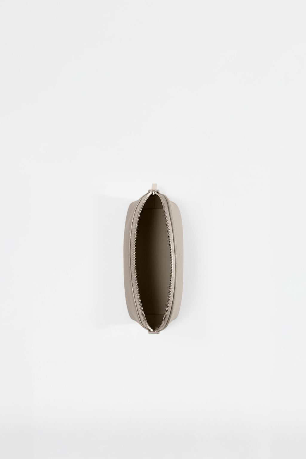 Small Crescent Pouch - Gravel Leather