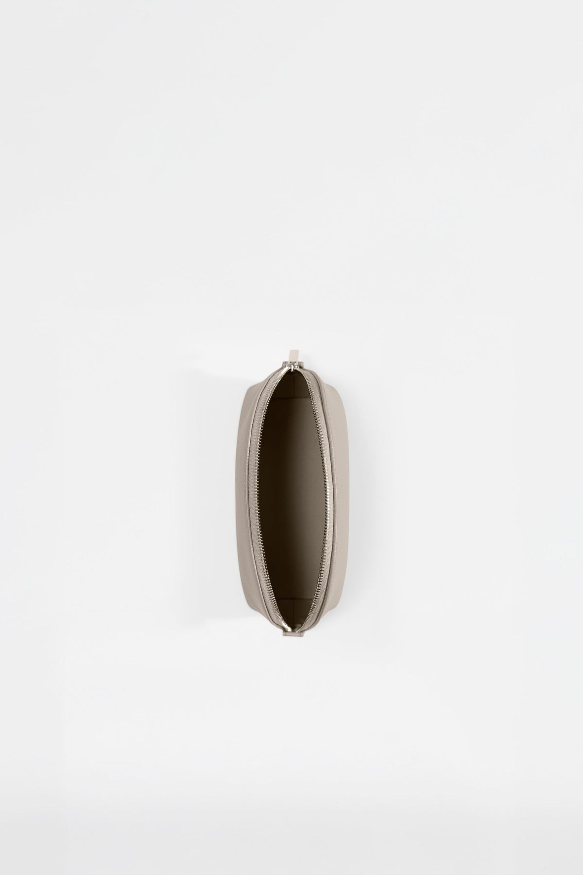 Small Crescent Pouch - Gravel Leather