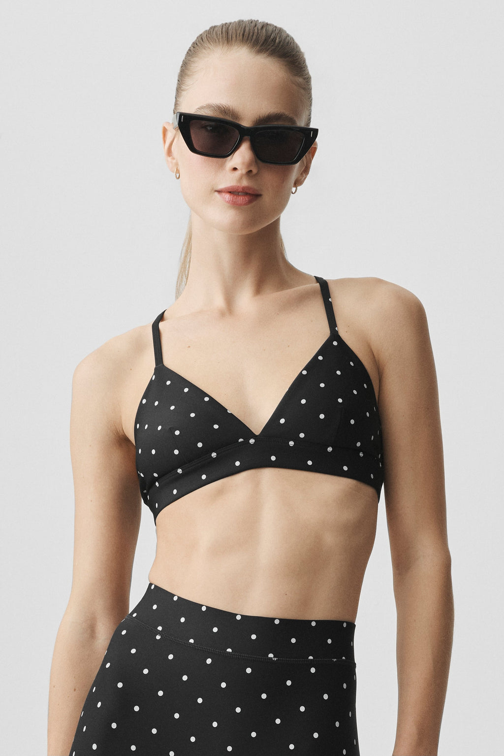 Airlift Polka Dot Splendor Bra - Black/White